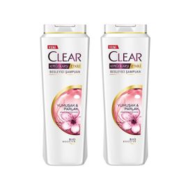 Clear Yumuşak ve Parlak Kiraz Çiçeği Kadın 2x600 ml Şampuan