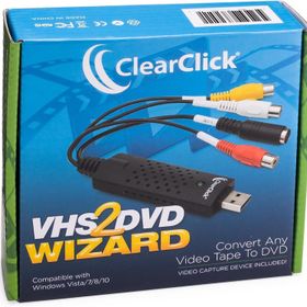 ClearClick VHS'den DVD'ye Sihirbazı USB Video Yakalayıcı