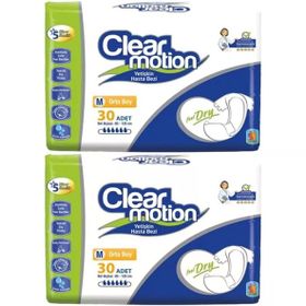 Clearmotion Yetişkin Bel Bantlı Medium 60 Adet Hasta Bezi