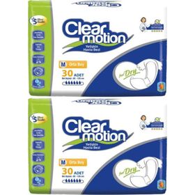 Clearmotion Yetişkin Bel Bantlı Medium 60 Adet Hasta Bezi
