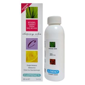 Clemency Color 5.4 Kestane Bitkisel 60 ml Saç Boyası + %6 20 Volume 90 ml Oksidan