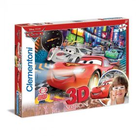 Clementoni 104 Parçalı 3 Boyutlu Disney Cars Yapboz Arabalar Puzzle