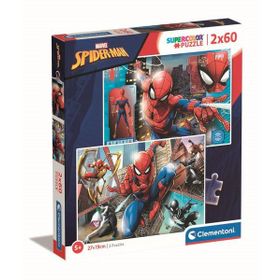 Clementoni 21608 2X60 Spiderman Puzzle