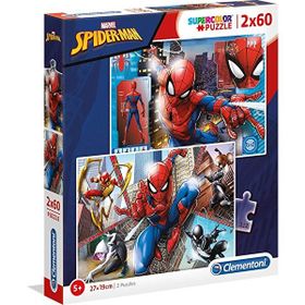 Clementoni 21608 2X60 Spiderman Puzzle