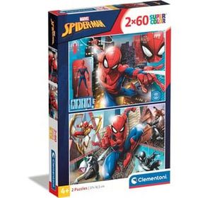 Clementoni 21608 2X60 Spiderman Puzzle
