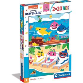 Clementoni 24777-2x20 Shark Puzzle
