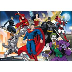 Clementoni 25721 104 Parça DC Kahramanları Supercolor Puzzle