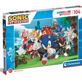 Clementoni 27159 Sonic Supercolor Sonic 104 Parça Puzzle