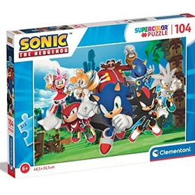 Clementoni 27159 Sonic Supercolor Sonic 104 Parça Puzzle