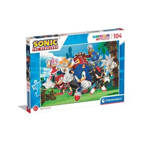 Clementoni 27159 Sonic Supercolor Sonic 104 Parça Puzzle
