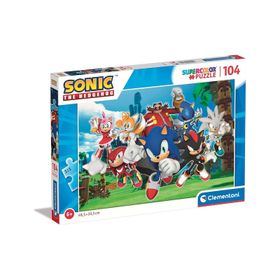 Clementoni 27159 Sonic Supercolor Sonic 104 Parça Puzzle