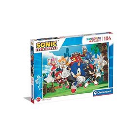 Clementoni 27159 Sonic Supercolor Sonic 104 Parça Puzzle
