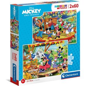 Clementoni 2x60 Parça Mickey and Friends Puzzle