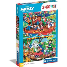 Clementoni 2x60 Parça Mickey and Friends Puzzle