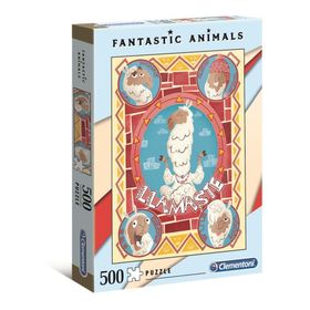 Clementoni 35069 500 Parça Fantastic Animals Yetişkin Puzzle - Llamaste