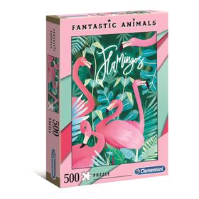 Clementoni 35069 500 Parça Fantastic Animals Yetişkin Puzzle - Llamaste