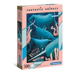 Clementoni 35069 500 Parça Fantastic Animals Yetişkin Puzzle - Llamaste