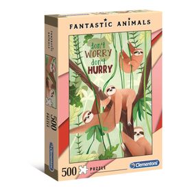 Clementoni 35069 500 Parça Fantastic Animals Yetişkin Puzzle - Llamaste