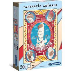 Clementoni 35069 500 Parça Fantastic Animals Yetişkin Puzzle - Llamaste
