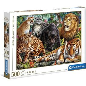 Clementoni 35126 500 Parça High Quality Collection Wild Cats Puzzle