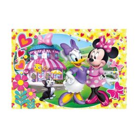 Clementoni 5 Yaş ve Üzeri Çocuk Yapbozları Serisi 104 Parçalı Minnie Mouse ve Daisy Puzzle Supercolor Puzzle