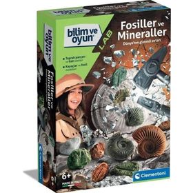 Clementoni 64336 Fosiller Mineraller Kazı Bilim ve Oyun Seti