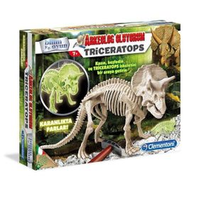 Clementoni 64562 Arkeolijik Kazı Seti Triceratops Floresan