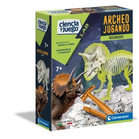 Clementoni 64562 Arkeolijik Kazı Seti Triceratops Floresan