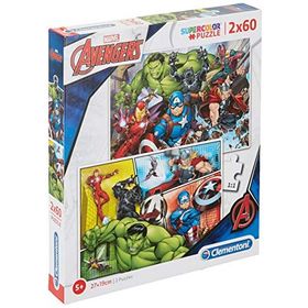 Clementoni Avengers 2x60 Parça Supercolor Puzzle