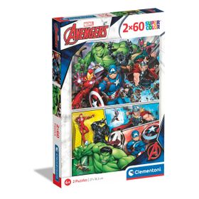 Clementoni Avengers 2x60 Parça Supercolor Puzzle