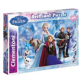 Clementoni Brilliant Frozen 104 Parça Puzzle