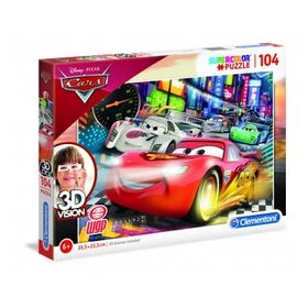 Clementoni Cars 3D 104 Parça Çocuk Puzzle