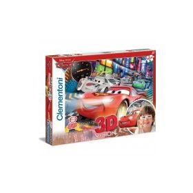 Clementoni Cars 3D 104 Parça Çocuk Puzzle