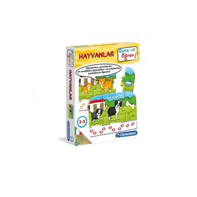 Clementoni Çocuk Kutu 3-5 Yaş Oyna ve Öğren Hayvanlar