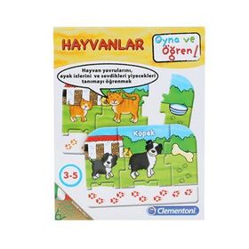 Clementoni Çocuk Kutu 3-5 Yaş Oyna ve Öğren Hayvanlar