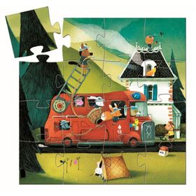 Clementoni Djeco Dekoratif The Fire Truck 16 Parça Puzzle