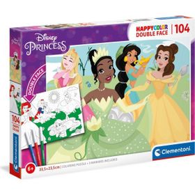 Clementoni Double Face Puzzle Disney Prenses 104 Parça