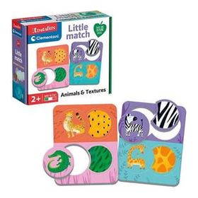 Clementoni Little Match - Hayvanlar ve Dokular Puzzle