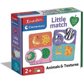 Clementoni Little Match - Hayvanlar ve Dokular Puzzle