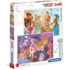 Clementoni Olympian Gods 2x60 Parça Puzzle
