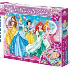 Clementoni Princess 104 Parça Simli Puzzle