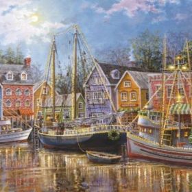 Clementoni Sailing in the Village 1500 Parça Puzzle