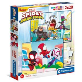 Clementoni Spidy and His Amazing Friends 24794 2x20 Parça Puzzle