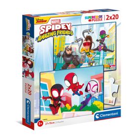 Clementoni Spidy and His Amazing Friends 24794 2x20 Parça Puzzle