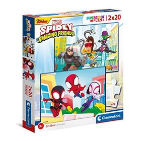 Clementoni Spidy and His Amazing Friends 24794 2x20 Parça Puzzle