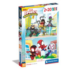 Clementoni Spidy and His Amazing Friends 24794 2x20 Parça Puzzle