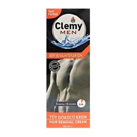 Clemy Men 100 ml Sert ve Kalın Tüyler Tüy Dökücü Krem