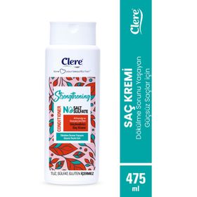 Clere Strengthening At Kuyruğu ve Civanperçemi Özlü Dökülme Karşıtı Güçlendirici 500 ml Şampuan