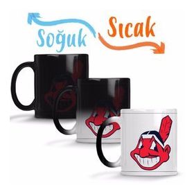 Cleveland Indians Sihirli Porselen Kupa