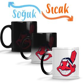 Cleveland Indians Sihirli Porselen Kupa